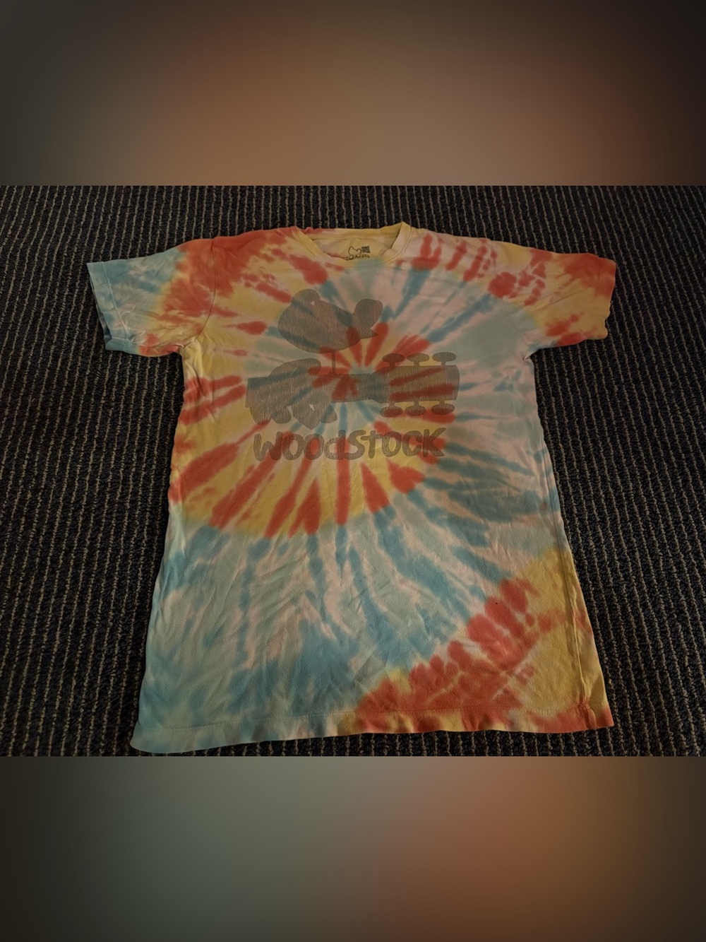 Woodstock Shirt Mens Medium Short Sleeve 2014 Tye-Dye Music Festival Tee